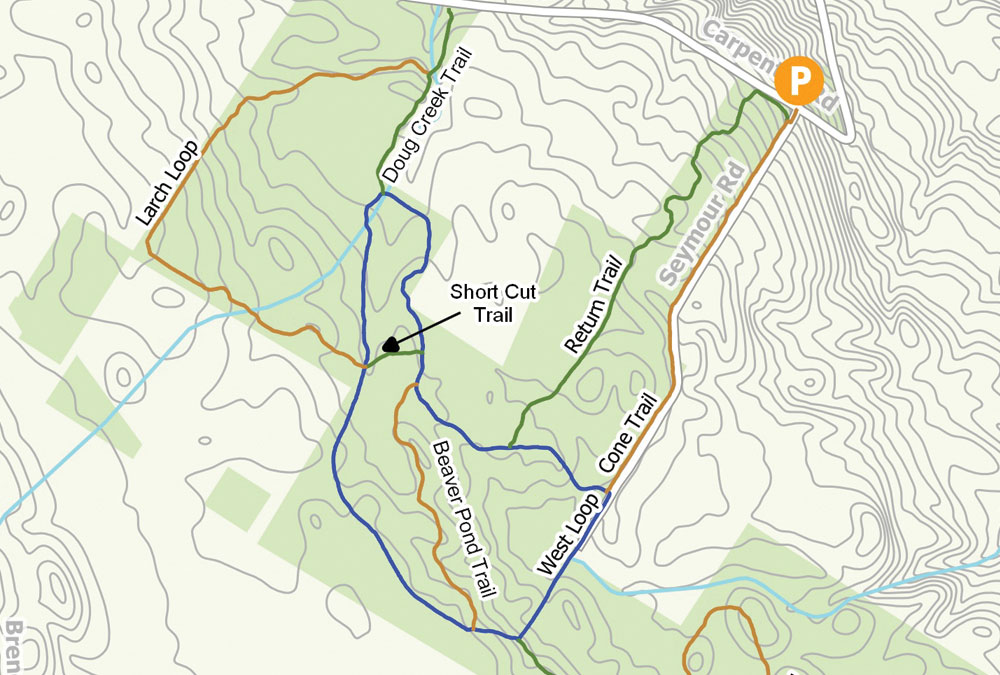 Map from trail guide