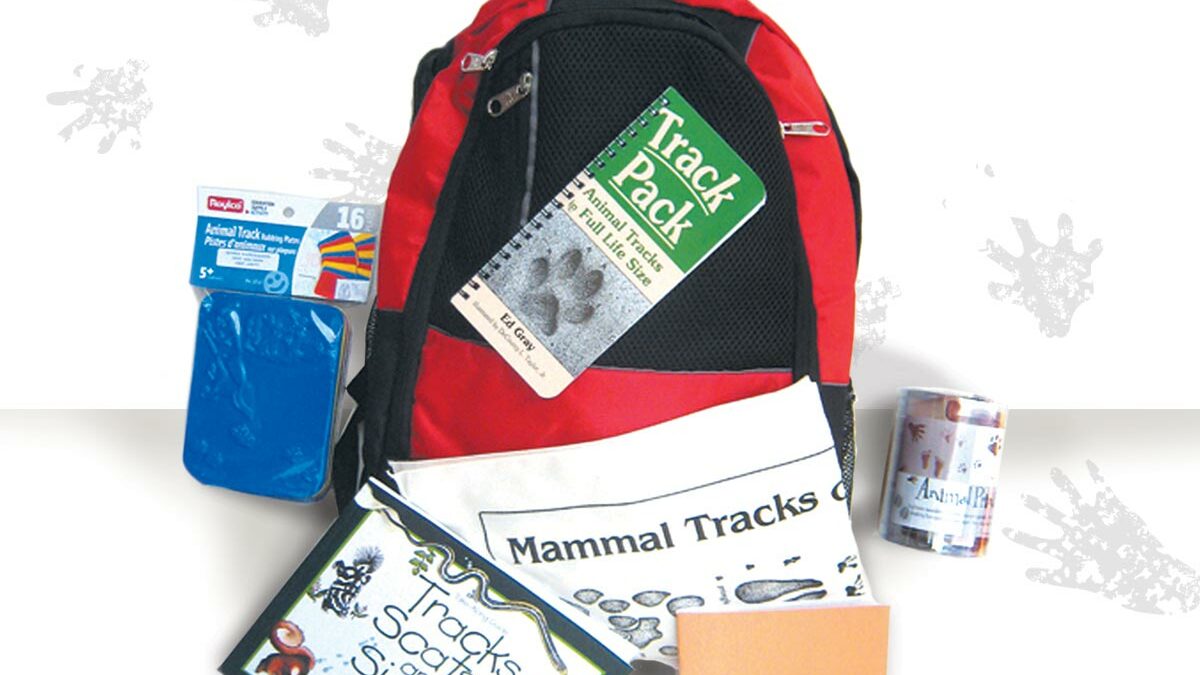Tracks and Signs book and other guides are included in the Backpack